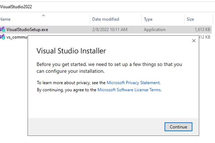 Hướng dẫn tải, cài đặt và sử dụng Visual Studio 2022